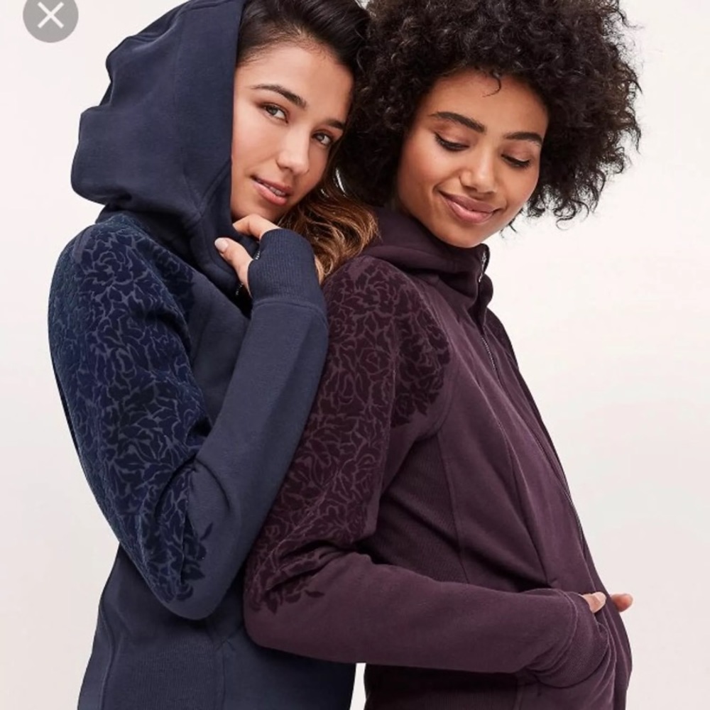 Lululemon Floral Flock Scuba Hoodie
